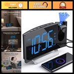 Projection Clock With Fm Radio, Usb Charging, Dual Alarms, Hd Led Display,. Fixed Price $53.39.