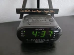 Sony Dream Machine ICF-C318 Clock / Am-fm Radio Dual Alarm-black Works New Batt. Fixed Price $35.00.