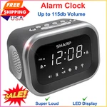 Sharp Big Bang Super Loud Alarm Clock For Heavy Sleepers, 6 Extremely Wake. Fixed Price $36.88.