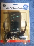 Vintage Am/fm Stereo Headset Radio, #7-1627S, New,black. Fixed Price $20.00.
