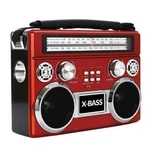 Supersonic SC-1097BT 3 Band Radio With Bluetooth, Flashlight Am/fm/sw Red. Fixed Price $37.99.