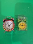 2 -1 Is Kikkerland Mini Bell Alarm Clock Lime Green Keychain New Box (h). Fixed Price $15.00.
