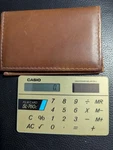 Vintage Casio SL-760C Film Card Solar Powered Credit Calculator & Holder. Fixed Price $45.00.
