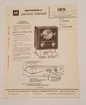 Vintage Motorola HR16 Am Table & Clock Radio Service Manual XC4GW. Fixed Price $14.99.