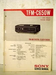 Sony TFM-C650W Fm/am Digital Clock Radio Org 1974 Owner Service Manual. Fixed Price $25.00.