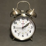 Alarm Clock Sharp 5" Diameter Quartz Model SPC800 Tested Works. Fixed Price $9.60.