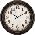 Westclox Traditional Large Wall Clock Battery-operated 20 Inch, Rustwood. Fixed Price $61.90.