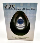 Shift 5 1 Color Changing Lcd Clock Silver Battery Operated. Fixed Price $7.99.