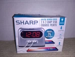 New Sharp Digital Alarm Clock 2 X Amp Usb Charge Ports Electric / Battery. Fixed Price $20.00.