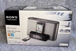 Sony ICF-CS10IP Audio Dock With Clock & Radio For Iphone/ipod Black New Nib. Fixed Price $89.99.