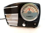 Timex Alarm Clock Radio T247B Black Silver Missing Knob Awesome Sound Vtg Retro. Fixed Price $38.84.
