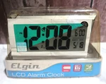 Vintage Elgin 3350E Digital Alarm 2" Lcd Large Display Clock Glow Tested Working. Fixed Price $21.24.