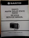 Sanyo Vintage Original Am/fm Solid State Radio Rp 5210A Service Manual. Fixed Price $14.98.