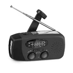 Portable Solar Emergency Weather Radio Hand Crank Am/fm Noaa Survival Black. Fixed Price $25.45.