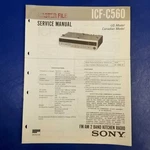 Sony ICF-C560 Service Manual Original Paper Oem Repair Guide Usa. Fixed Price $31.74.