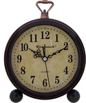 Nigswerk Vintage Analog Alarm Clock, 5.25 Inch Small Silent Desk With. Fixed Price $18.95.