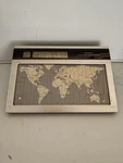 Seiko World Time Touch Sensor Digital Desk Clock QNS901G YJ20 Modern Silver. Fixed Price $25.00.