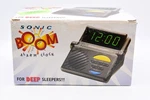 Sonic Alert Boom Alarm Clock SB-1000 With Vibrating Bed Shaker, (black). Fixed Price $44.99.