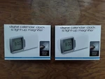 Light-up Magnifier & Digital Calendar Clock Perfect Solutions Lot. Fixed Price $203.50.