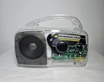 Freeplay Self Powered Solar Am/fm Radio Wind Up Clear Transparent Tested Works. Fixed Price $24.00.