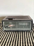 Vintage General Electric Bedside Clock Am/ Fm Radio Mod. No. 7-4545C. Fixed Price $72.25.