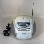 Sony CFD-E90 Liv Boombox Cd Radio Cassette Corder Portable White Tested Works. Fixed Price $69.99.