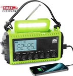 Raynic Emergency Weather Radio, 5000MAH/18500MWH Portable Solar. Fixed Price $55.85.