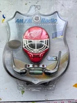Detroit Red Wings Fm Radio With Hockey Stick Headphones Team Designs New. Fixed Price $30.00.