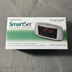 Emerson Research Smart Dual Auto Setting Alarm Clock # Cks 5055S Self-set. Fixed Price $36.50.