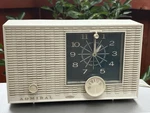 Vintage 1960S Admiral YG713 Tube Am Clock Radio Westclox Alarm Gold Logo Parts. Fixed Price $50.00.