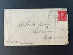 1904 Mr. Gray Luray Virginia Lebanon Indiana Duplex Cancel 2 Cent Cover. Fixed Price $14.98.