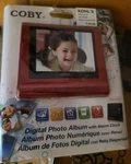 Coby DP356 3.5" Tft Lcd Digital Photo Album Red Alarm Clock MP3 Slideshow Usb. Fixed Price $25.00.