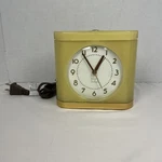 Vintage Deco Westclox "big Ben Twilight" Alarm Clock Yellow Model 43002 No. Fixed Price $19.00.