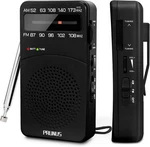 Prunus J-166 Portable Radio Am Fm, Battery Operated With Tuning Light, Bac. Fixed Price $28.78.