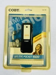 Coby CX-70 Portable Am/fm Radio White Plus Stereo Headphones & Neck Strap. Fixed Price $19.95.