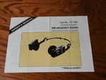 Realistic 12-129 Fm Headset Radio Owners Manual. Fixed Price $13.00.