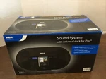Rca RI500 Sound System W/universal Dock For Ipod Am/fm Remote Nos. Fixed Price $75.00.