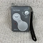 La Crosse 809-905 Portable Am Fm Noaa Weather Band Radio With Led Light Grey. Fixed Price $9.99.