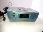 Timex Blue Multi-directional Sound Chamber Alarm Clock Am/fm Radio T439S MP3 Inp. Fixed Price $39.95.