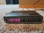 Vtg General Electric Alarm Clock Am/fm Radio 7-4612B Wood Grain Retro Works!. Fixed Price $24.99.