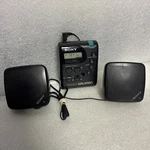 Vintage Sony Walkman SRF-M33 Am/fm Radio & SRS-5 Speakers Working. Fixed Price $24.99.