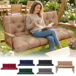 Swing 60 Inch Waterproof 4.7 Thick 3 Seater Porch Bench Khaki Cushions. Fixed Price $89.99.