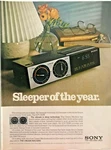 Sony Clock Radio The Dream Machine ICF-C55W 1981 Vintage Print. Fixed Price $5.90.