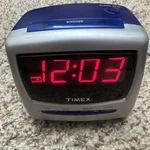 Vtg 2000S Timex Imac G3 Styled Dark Blue T104DL Decorative Digital Alarm Clock. Fixed Price $24.95.