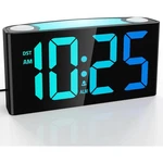 Mesqool Digital Alarm Clock For Bedrooms Plug-in With Dynamic Rgb Digits. Fixed Price $29.39.