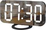 Digital Alarm 6.5" Large Led Mirror Display Dual Usb Charger Port Clocks. Fixed Price $12.99.