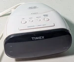 Timex Night-light Alarm Clock White Model T118W Tested Working. Fixed Price $15.99.