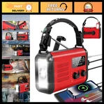 Emergency Hand Crank Noaa Weather Radio, 20000MAH Solar Usb-c Charger, Flashligh. Fixed Price $66.99.