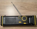 Brookstone Battery-powered Am/fm Radio And Flashlight. Fixed Price $26.97.