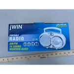 Jwin JX-M19 Portable Am Fm Weather Radio. Tv Channel Htf Black Model Travel Size. Fixed Price $50.00.